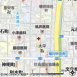 京都府京都市上京区如水町68-5周辺の地図