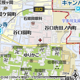 京都府京都市右京区谷口梅津間町23周辺の地図