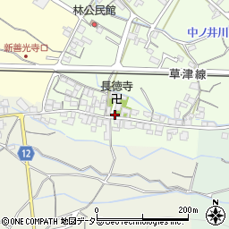 滋賀県栗東市林34周辺の地図