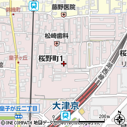 滋賀県大津市桜野町1丁目8-25周辺の地図