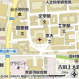 京都大学　吉田キャンパス周辺の地図