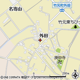 愛知県豊田市竹元町外田99周辺の地図