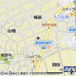 愛知県刈谷市泉田町城前146周辺の地図