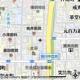 京都府京都市上京区福大明神町107周辺の地図