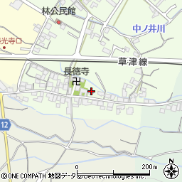 滋賀県栗東市林64周辺の地図