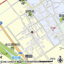 滋賀県蒲生郡日野町増田132周辺の地図