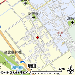 滋賀県蒲生郡日野町増田134周辺の地図