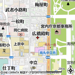 京都府京都市上京区広橋殿町周辺の地図