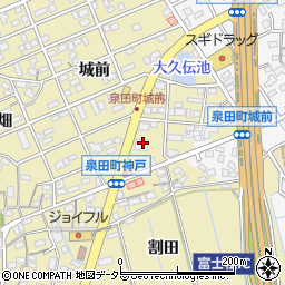 愛知県刈谷市泉田町城前173周辺の地図