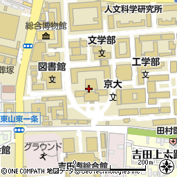 京都大学　時計台記念館　百周年記念ホール周辺の地図