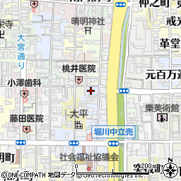 京都府京都市上京区福大明神町102周辺の地図