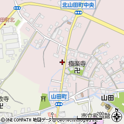 滋賀県草津市北山田町93周辺の地図