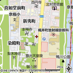 京都府京都市上京区九軒町周辺の地図