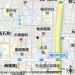 京都府京都市上京区如水町周辺の地図