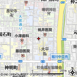 京都府京都市上京区如水町周辺の地図
