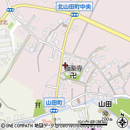 滋賀県草津市北山田町95周辺の地図