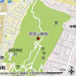 吉田山緑地周辺の地図