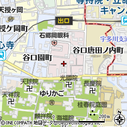 京都府京都市右京区谷口梅津間町15周辺の地図