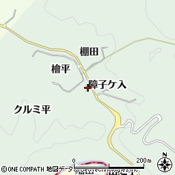 愛知県豊田市長沢町檜平周辺の地図