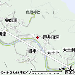 愛知県岡崎市奥殿町当平18周辺の地図