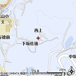 愛知県豊田市下山田代町（西上）周辺の地図