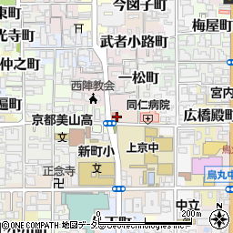 京都府京都市上京区西日野殿町385周辺の地図