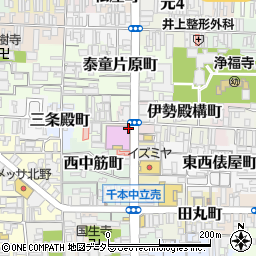 京都府京都市上京区北伊勢殿構町周辺の地図