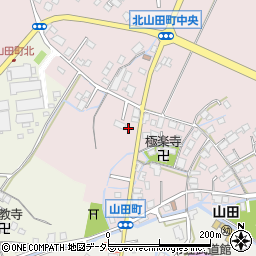 滋賀県草津市北山田町105周辺の地図