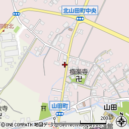 滋賀県草津市北山田町104周辺の地図