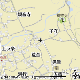 京都府亀岡市保津町子守64周辺の地図