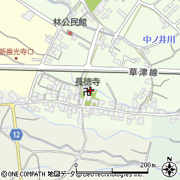 滋賀県栗東市林66周辺の地図