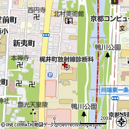 京都府京都市上京区梶井町周辺の地図