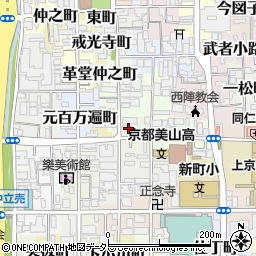 京都府京都市上京区革堂町592周辺の地図