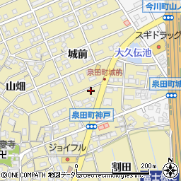 愛知県刈谷市泉田町城前142周辺の地図