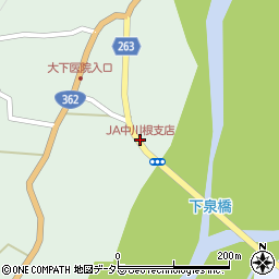 JA中川根支店周辺の地図