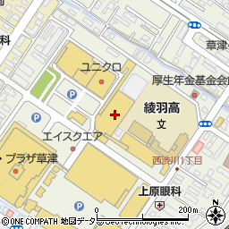 エディオン草津店周辺の地図