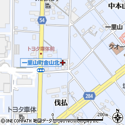 愛知県刈谷市一里山町伐払周辺の地図