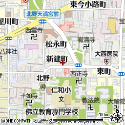 京都府警北野待機宿舎周辺の地図