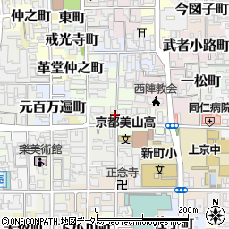 京都府京都市上京区西之口町232周辺の地図
