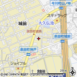 愛知県刈谷市泉田町城前176周辺の地図