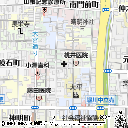 京都府京都市上京区如水町61周辺の地図