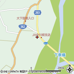 大井川農協中川根支店周辺の地図