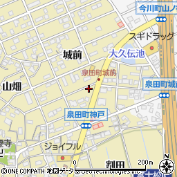 愛知県刈谷市泉田町城前142-2周辺の地図