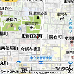京都府京都市上京区北新在家町324周辺の地図
