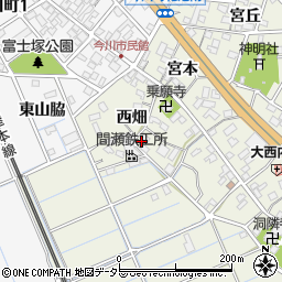 愛知県刈谷市今岡町西畑44周辺の地図