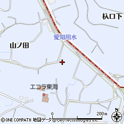 愛知県東海市荒尾町山ノ田73周辺の地図