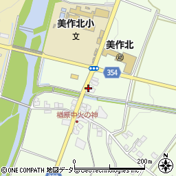 岡山県美作市楢原中86-2周辺の地図