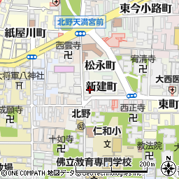京都府京都市上京区新建町周辺の地図
