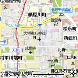 京都府京都市上京区西町52周辺の地図