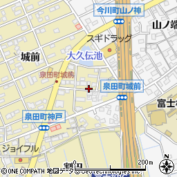 愛知県刈谷市泉田町城前198-2周辺の地図